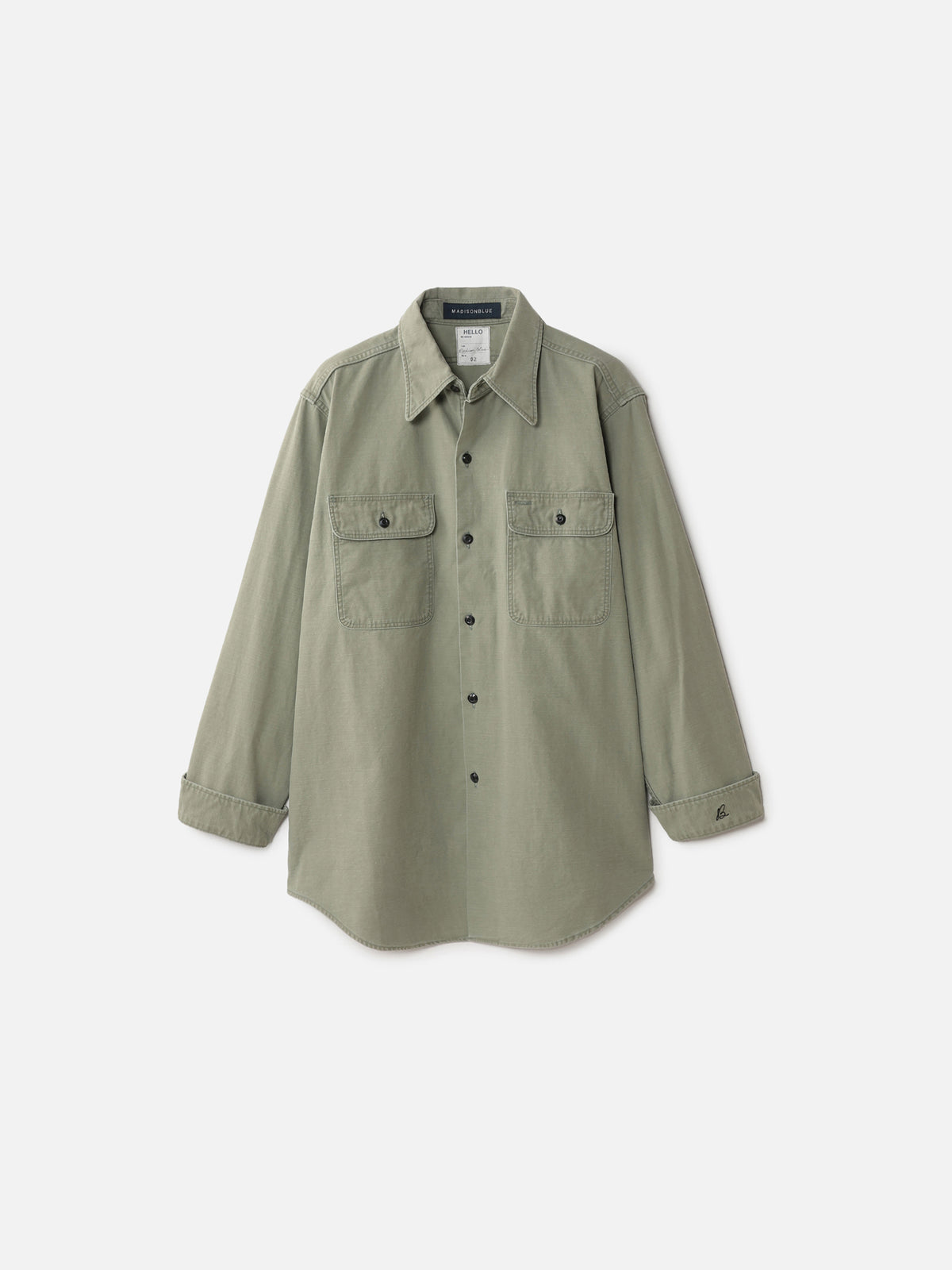 CHEMISE HAMPTON EN SATIN DE COTON
