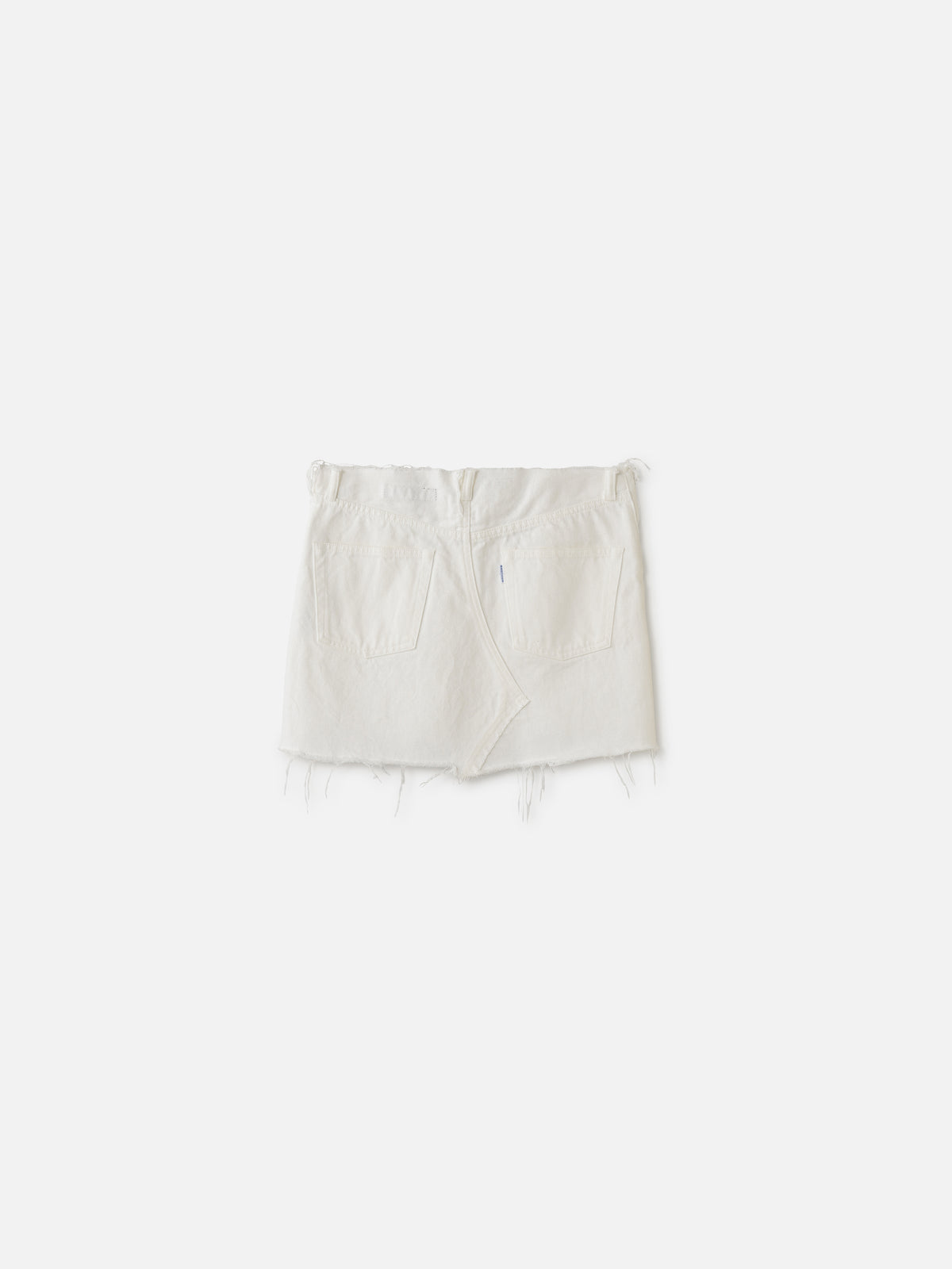 5POCKET DENIM MINI SKIRT（WHT)