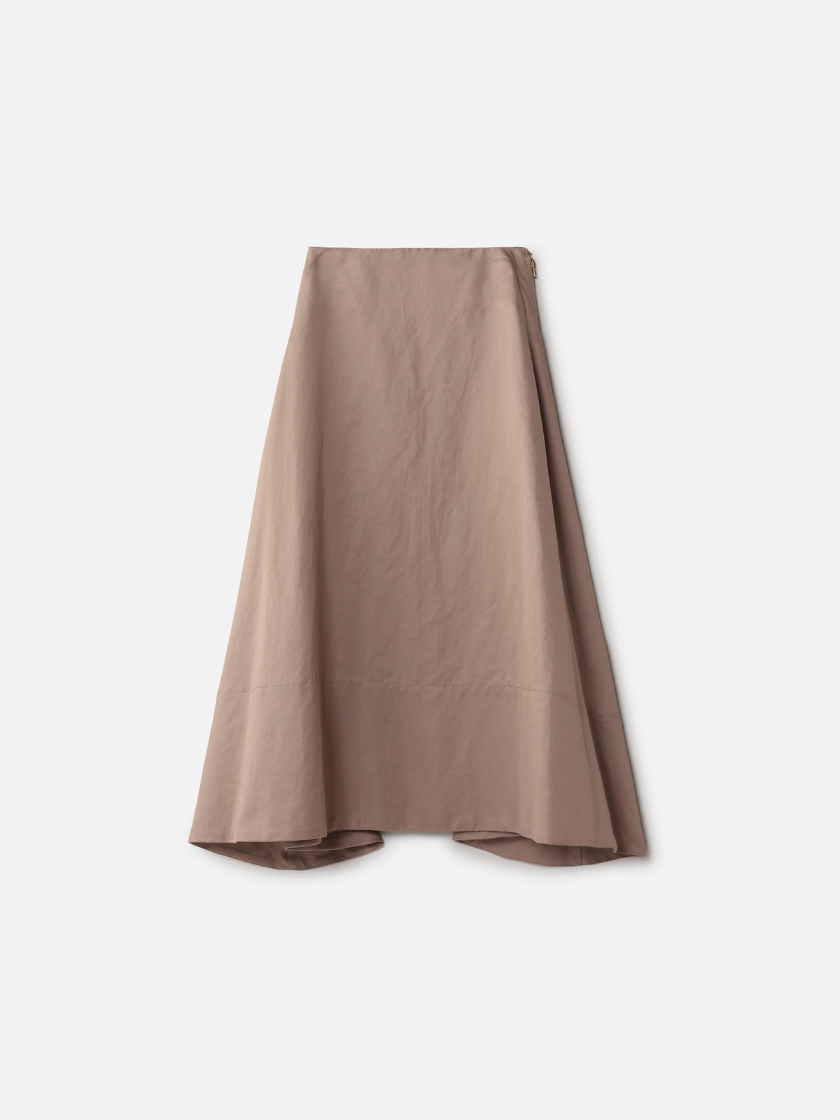 JUPE ÉVASÉE MI-MOLLET COTON/LIN