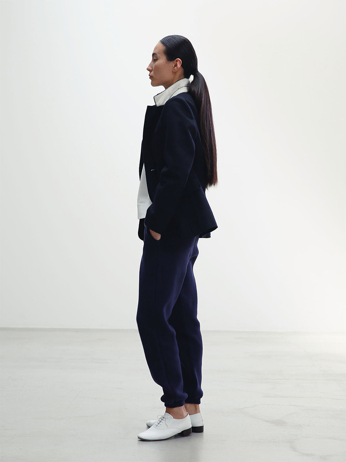 VESTE SIMPLE COL MONTANT