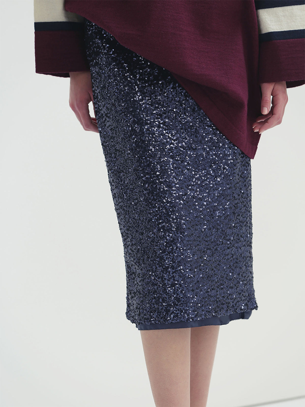 LOW WAIST STRAIGHT SK SPANGLE