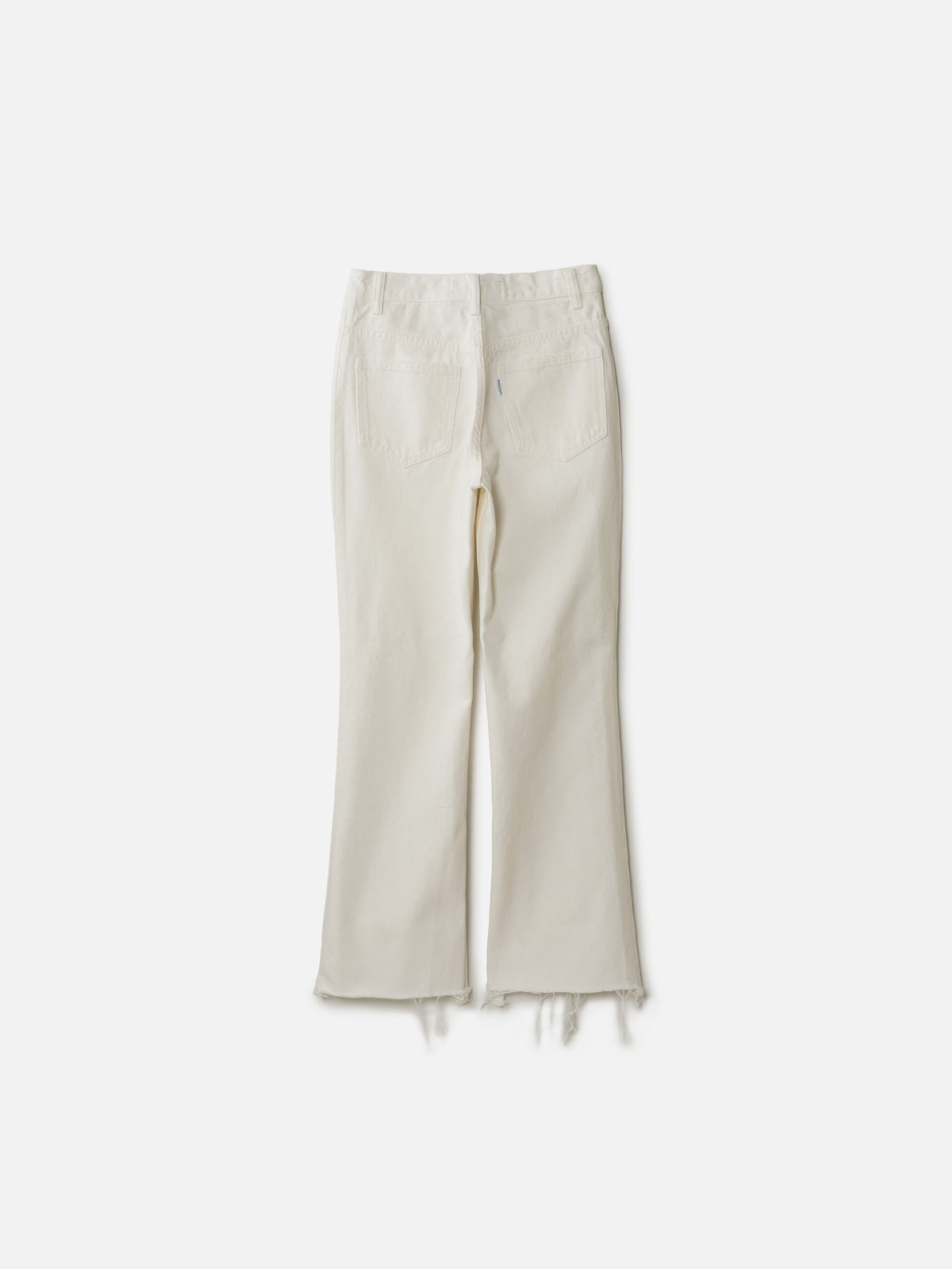 PANTALON FLARE COUPÉ À L'OURLET