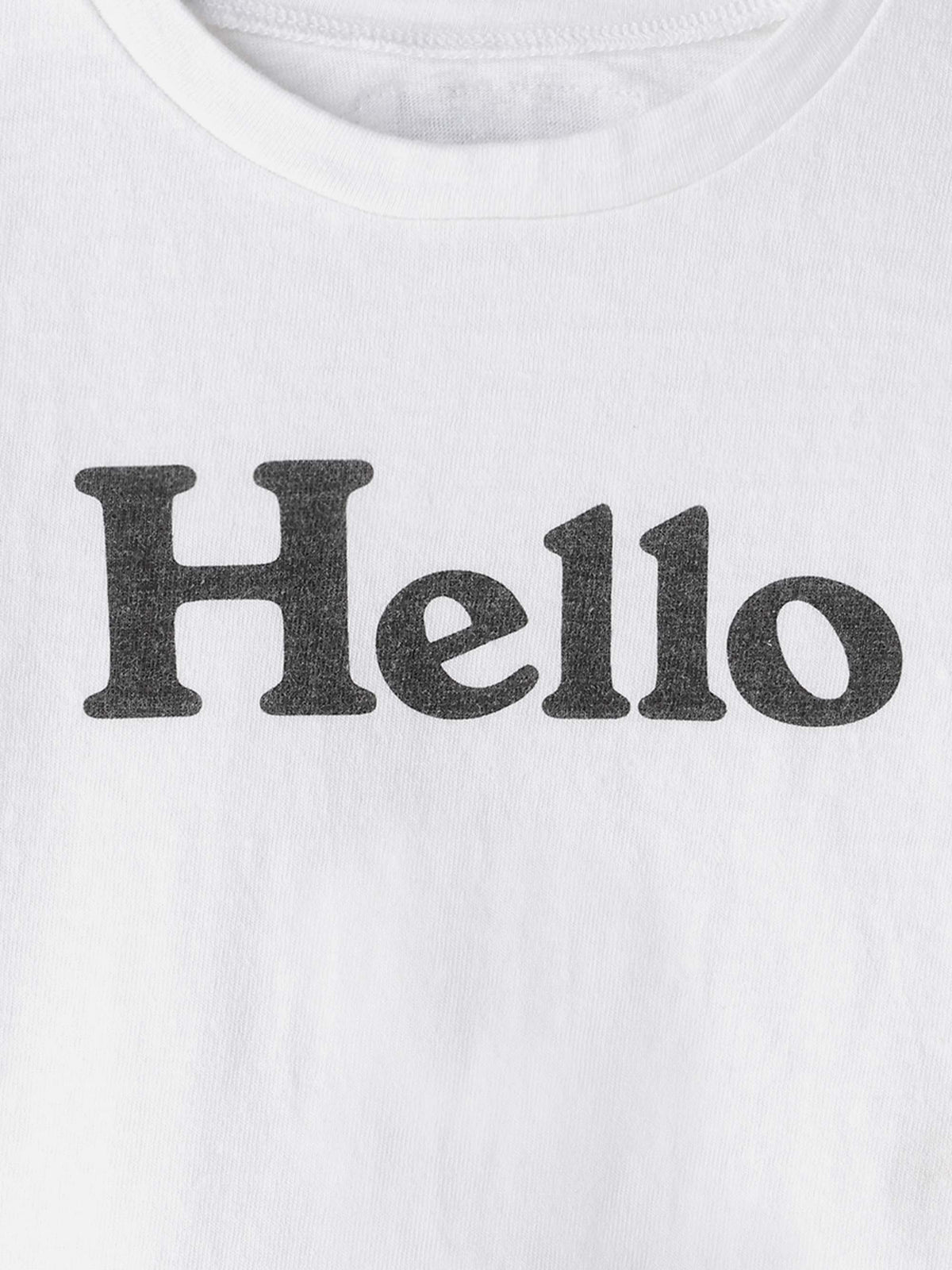 TEE-SHIRT MANCHES LONGUES HELLO