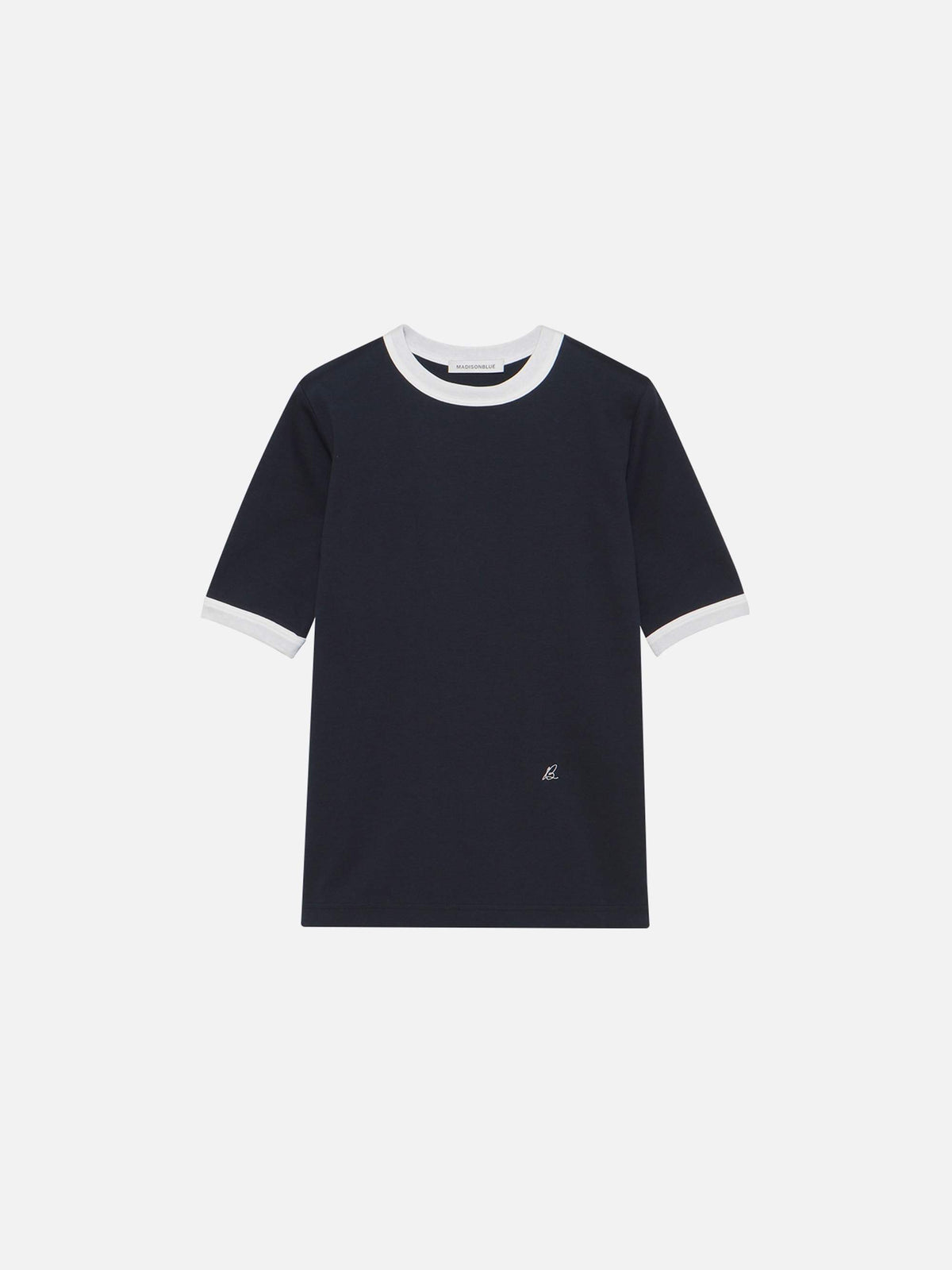 BI-COLOR TRIM CREW NECK TEE MNS