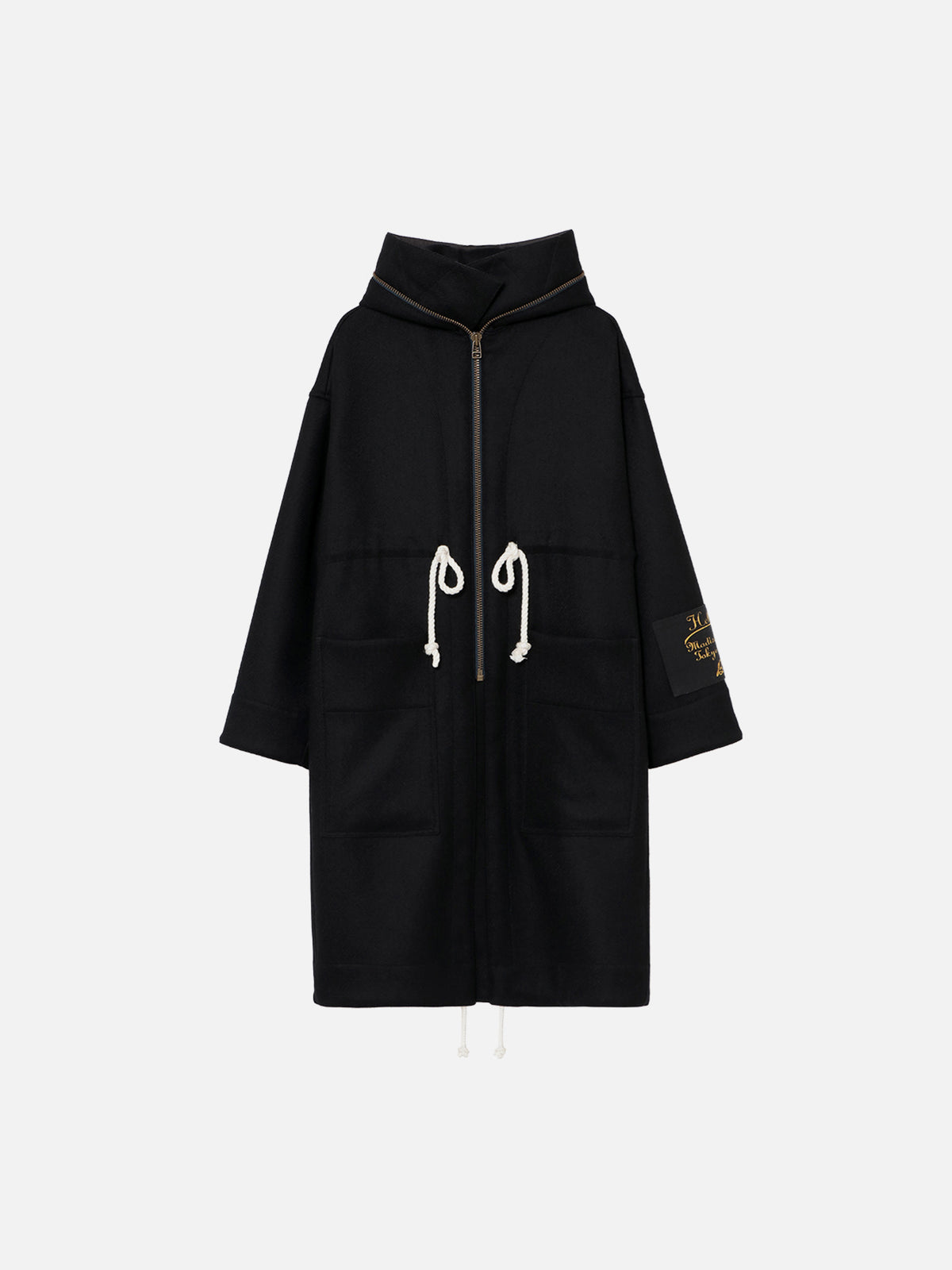 HOODED WOOL COAT