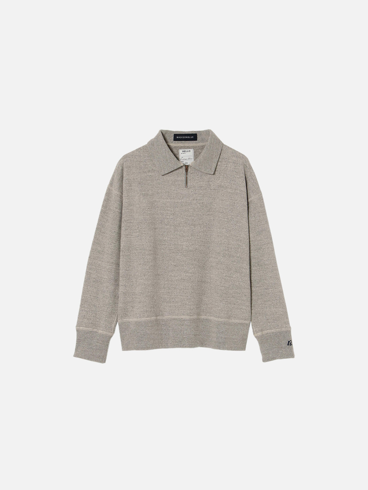 SWEAT ZIPPÉ MI-HAUT