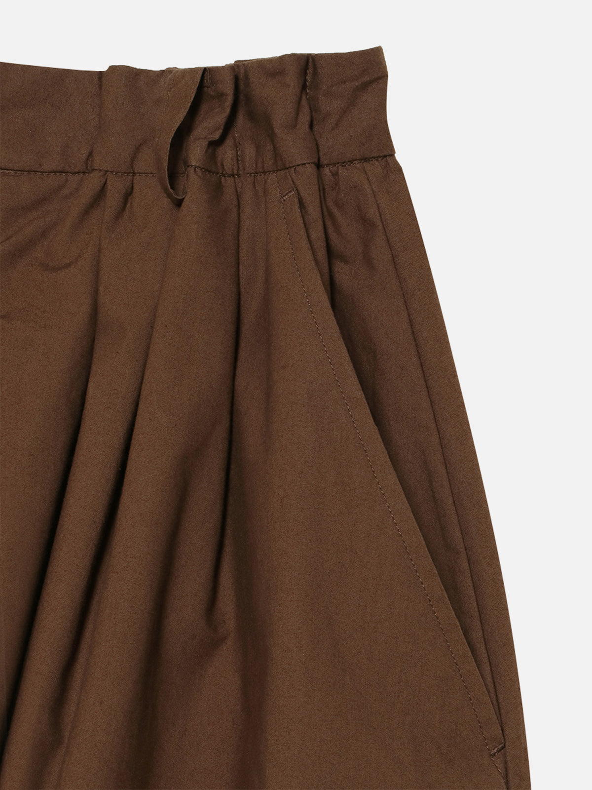 VOLUME GATHER SHORTS TYPEWRITER