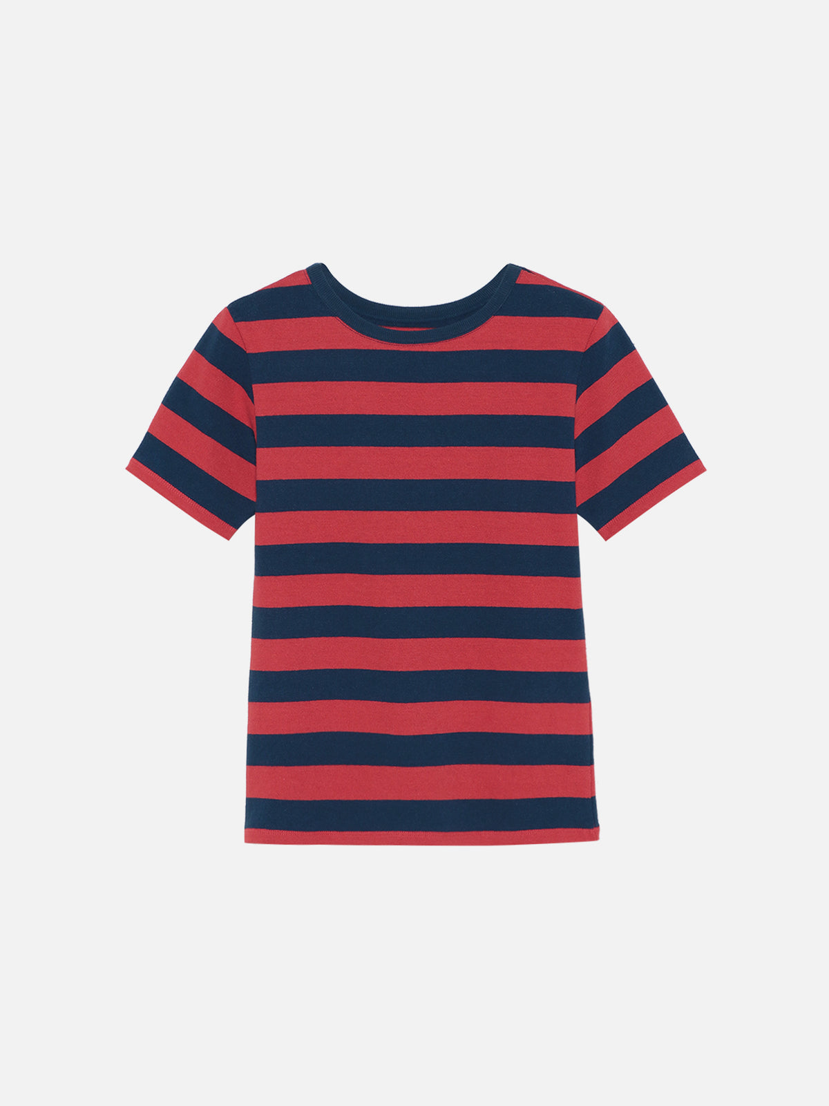 TEE-SHIRT COL ROND COTON RAYÉ