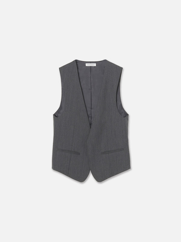 GILET SANS BOUTONS CHEVRONS