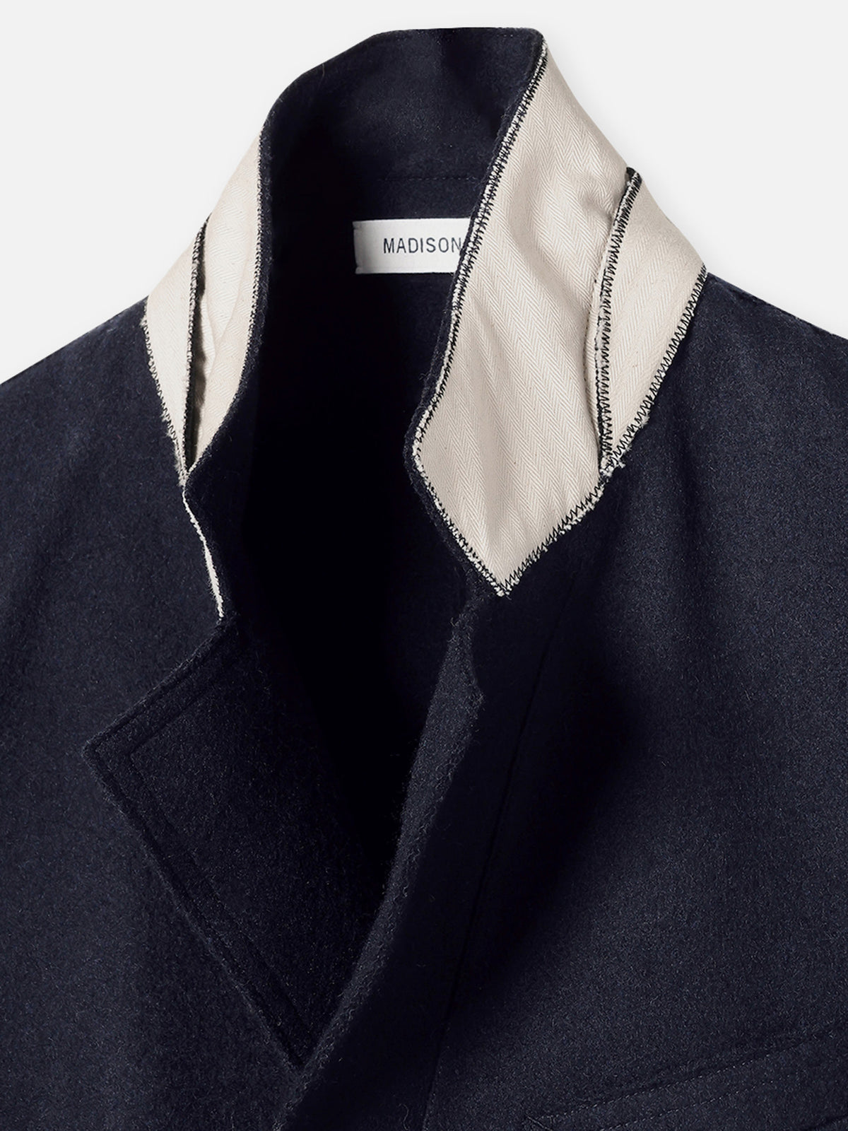 VESTE SIMPLE COL MONTANT