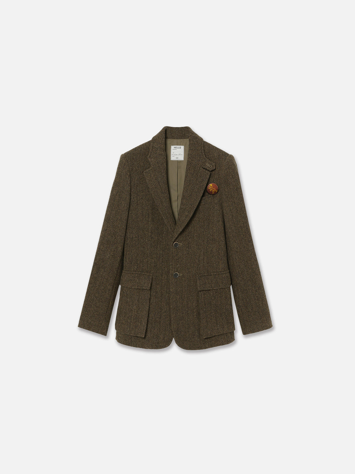 VESTE DE CHASSE À CHEVRONS