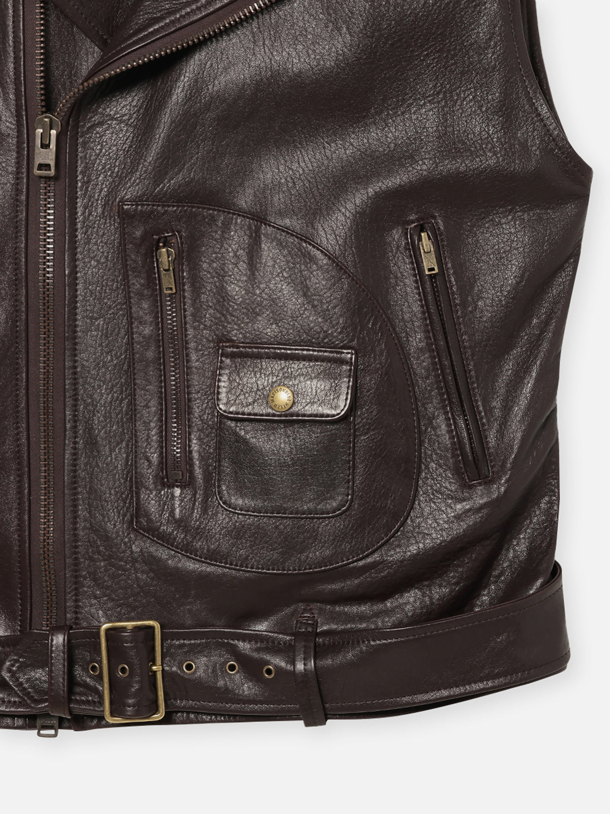 GILET EN CUIR RIDERS POUR HOMME