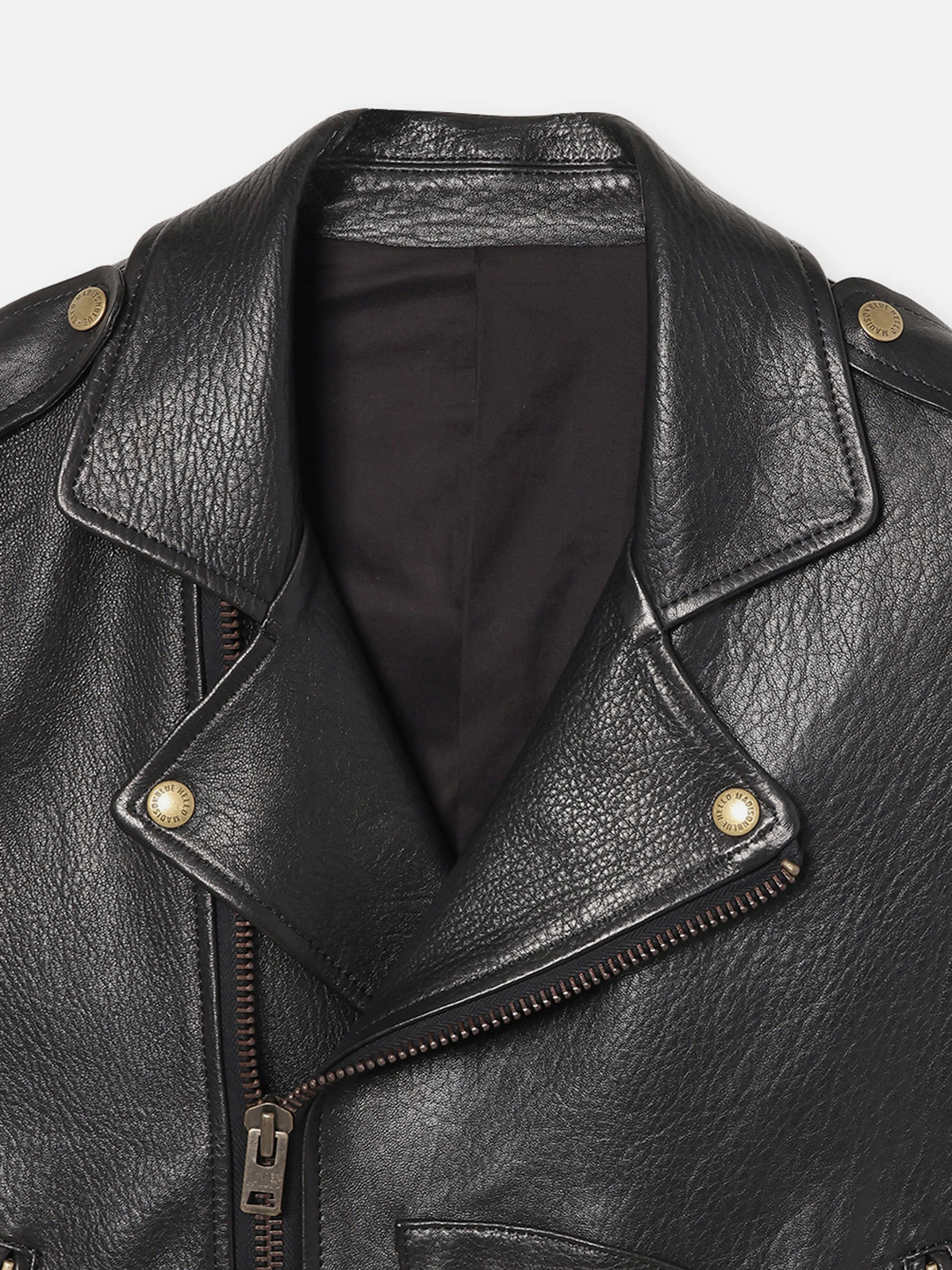 GILET EN CUIR DE MOTARD