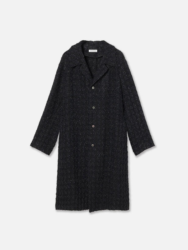 MANTEAU COL CHEMISIER EN TWEED