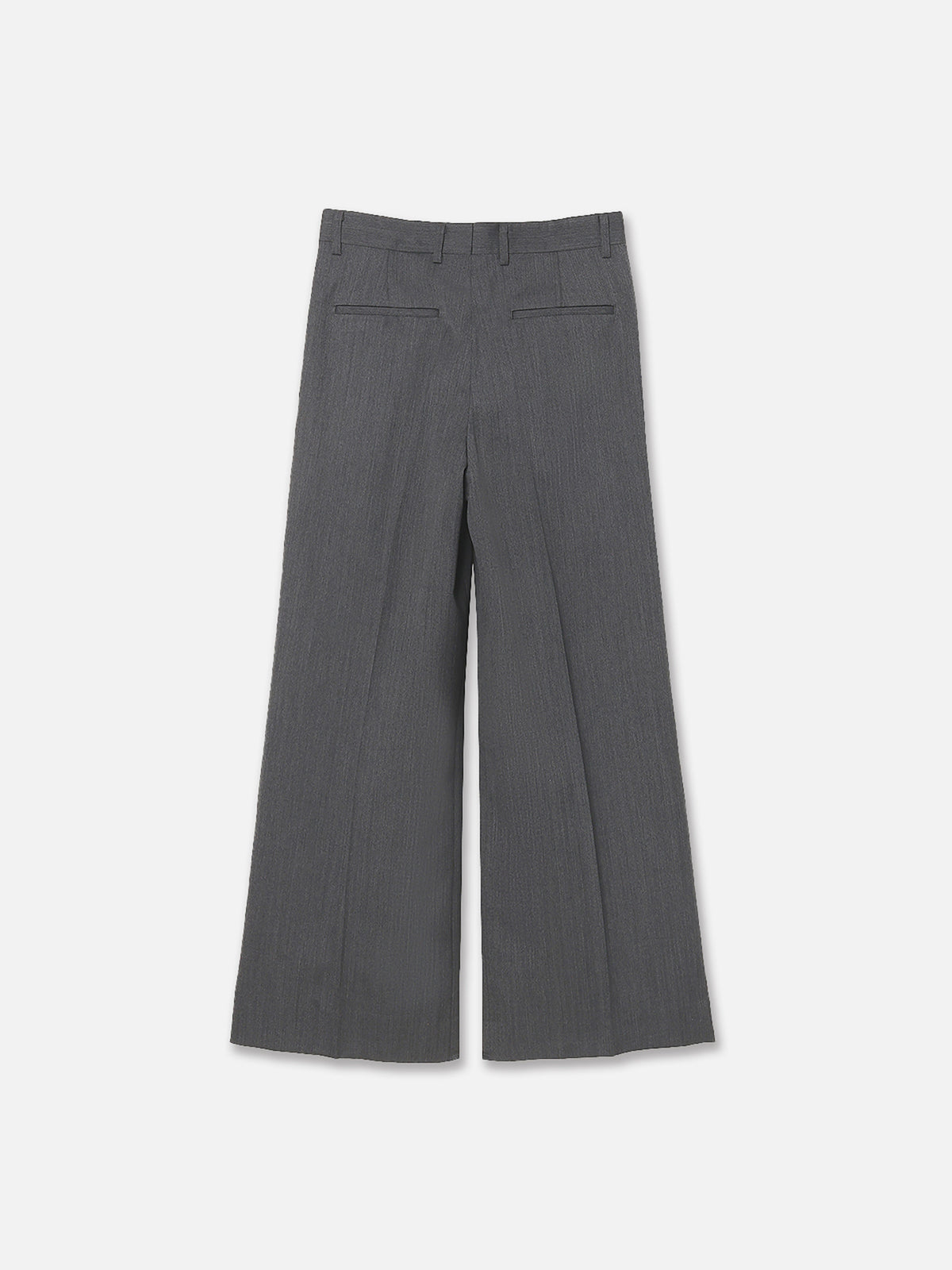 WIDE TUCK PANTS HERRINGBONE