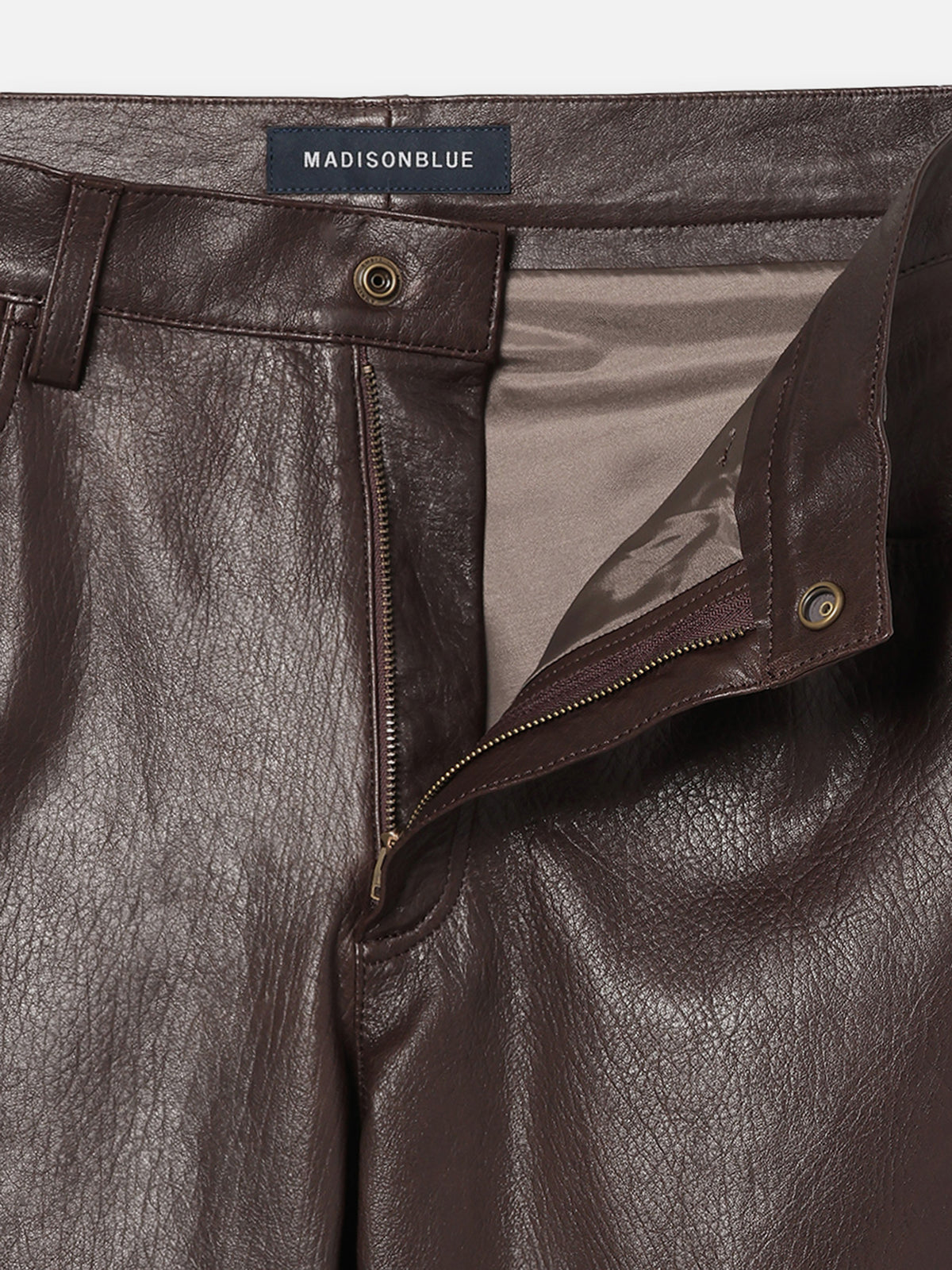STRAIGHT LEATHER PANTS MEN'S