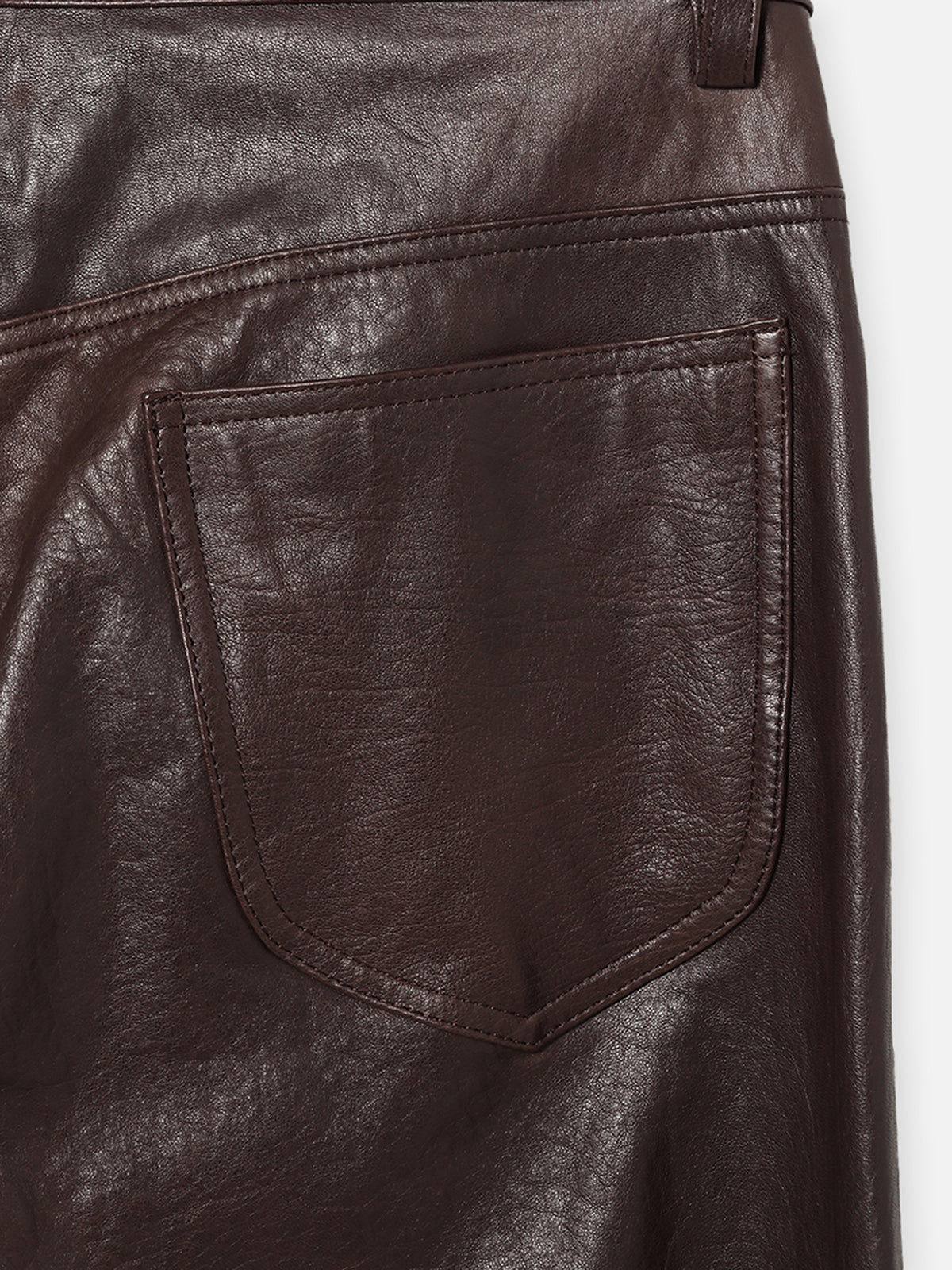 STRAIGHT LEATHER PANTS MEN'S