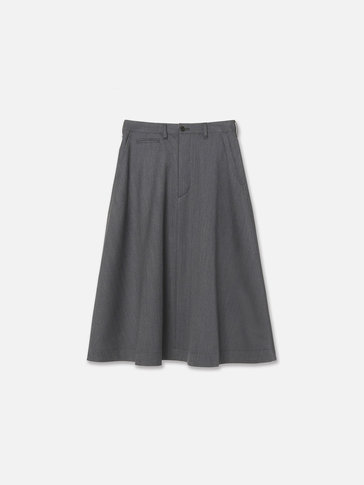 DRESS FLARE SK HERRINGBONE