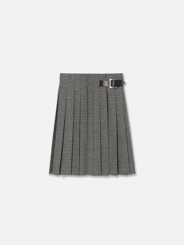 JUPE PORTEFEUILLE PLISSÉE CHEVRONS