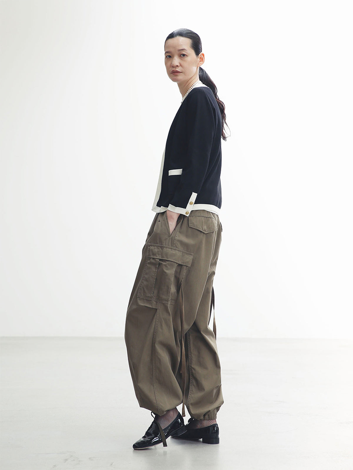 Veste courte sans col