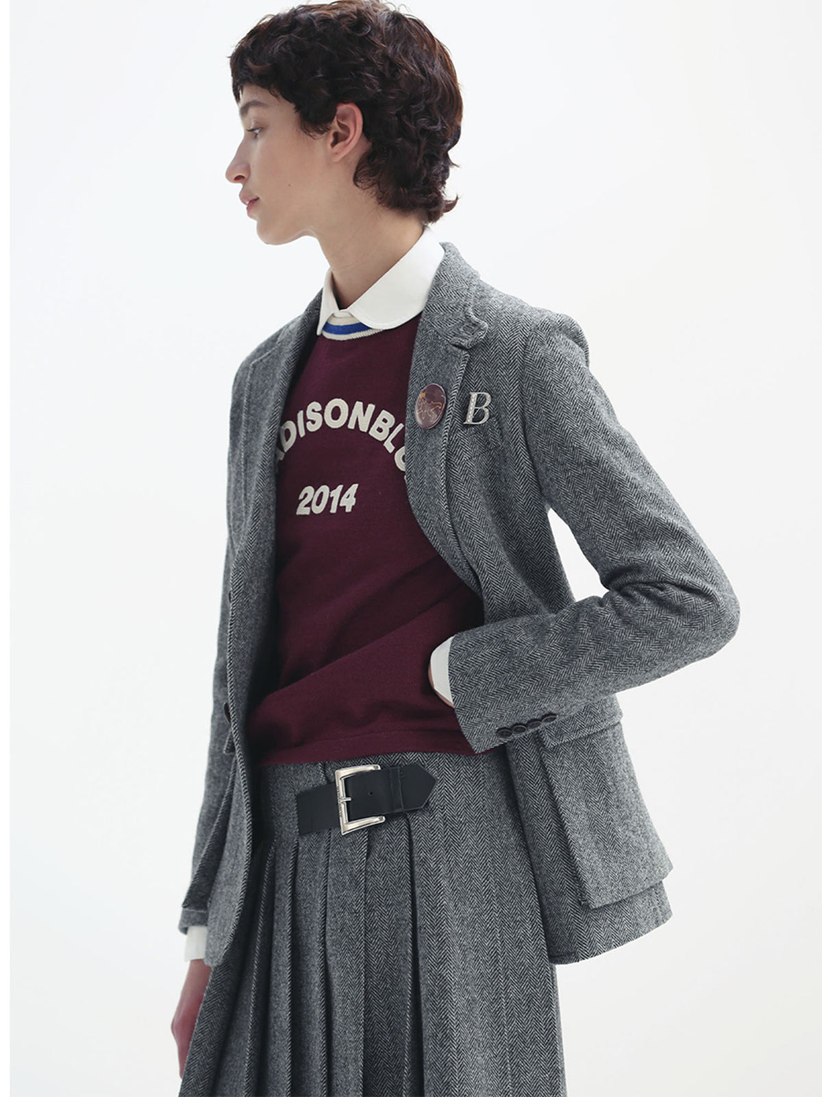 VESTE DE CHASSE À CHEVRONS