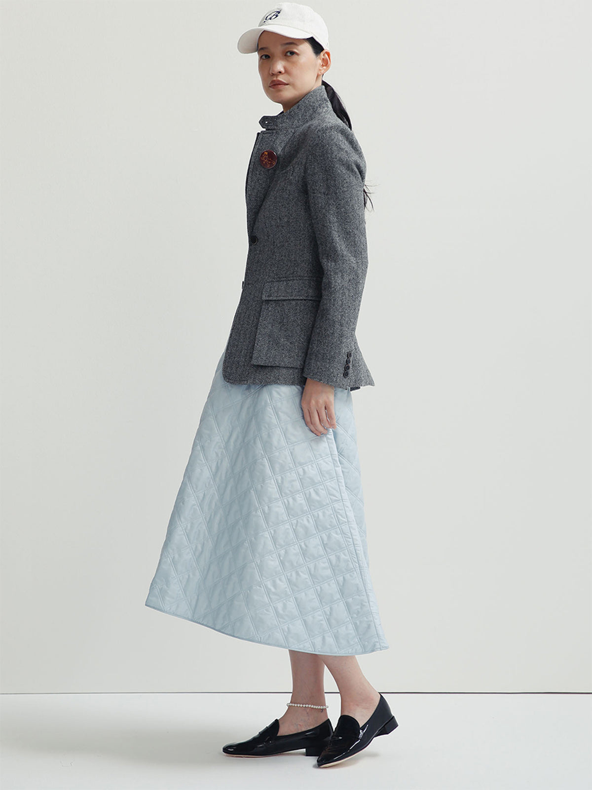 VESTE DE CHASSE À CHEVRONS