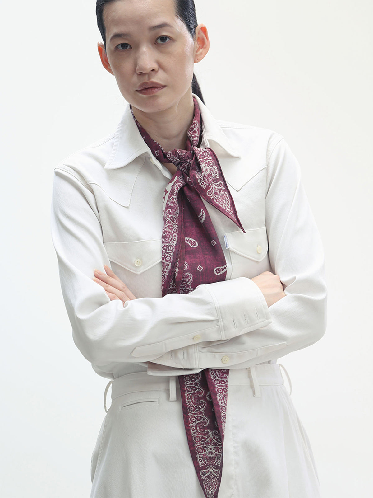 FOULARD GRAPHIC DIAMANTS ET PAISLEY