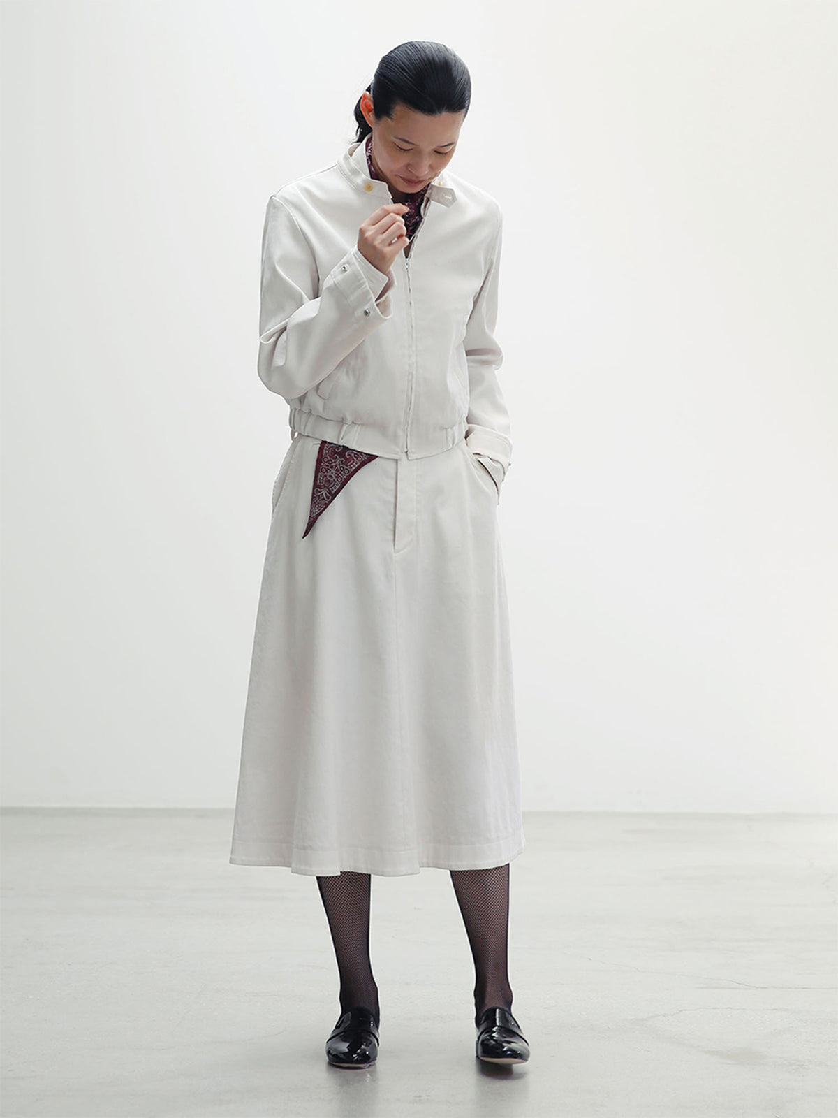 DRESS FLARE SKIRT PIQUE