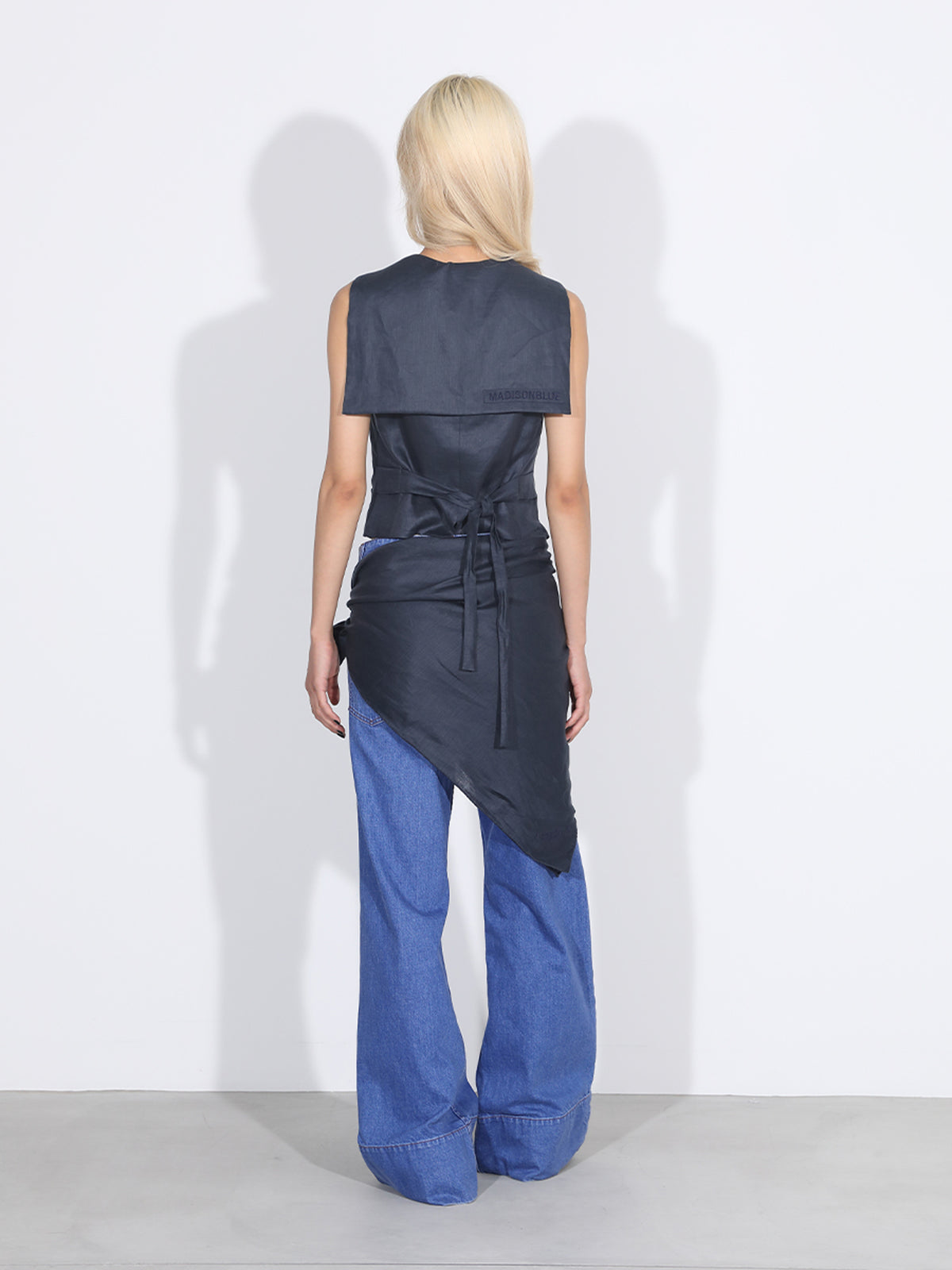 BAGGY FLARE PANTS DENIM