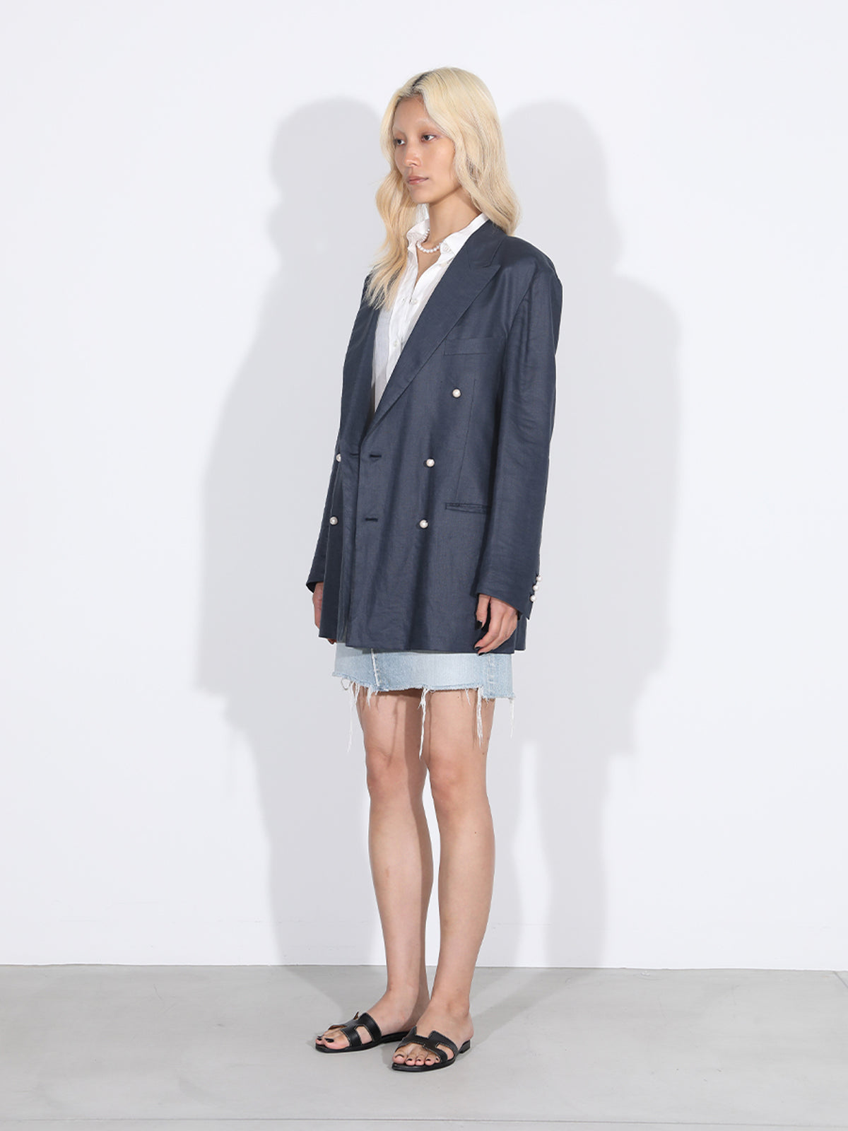 UNLINED BLEECKER W6B BLAZER LINEN MNS